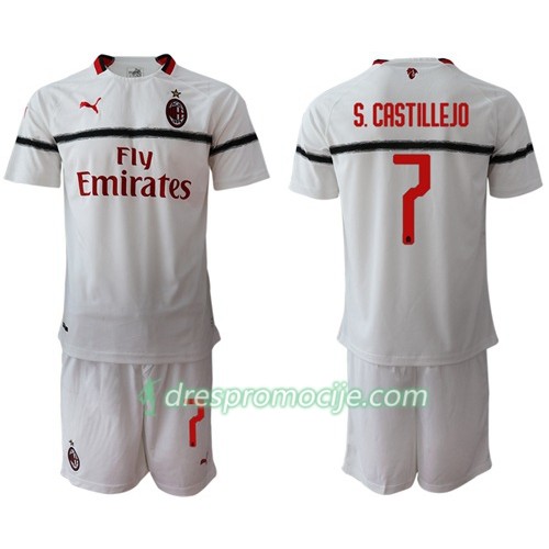 AC Milan Dres S.Castillejo 7 Dječji Gostujući 2018/19 Kratkih Rukava AC Milan Dres S.Castillejo 7 Dječji Gostujući 2018/19 Kratkih Rukava